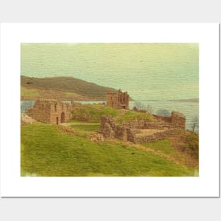 Urqhart Castle in Loch Ness Posters and Art